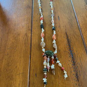 Gorgeous Earthy Genuine Multi Gemstone Necklace